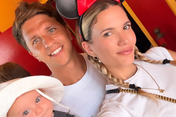 Eva Bargiela, Gianluca Simeone y su pequeño bebé.