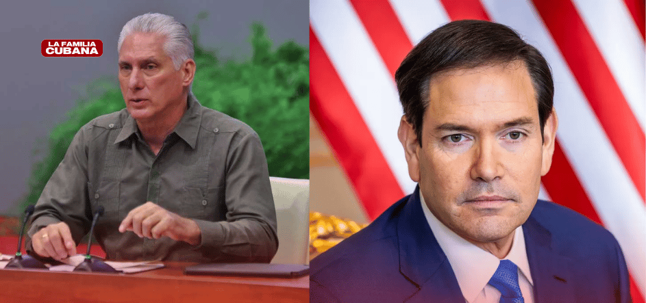 Diaz Canel y Marco Rubio