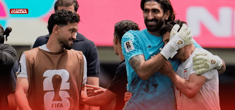 Selección de fútbol de Irán después de un partido