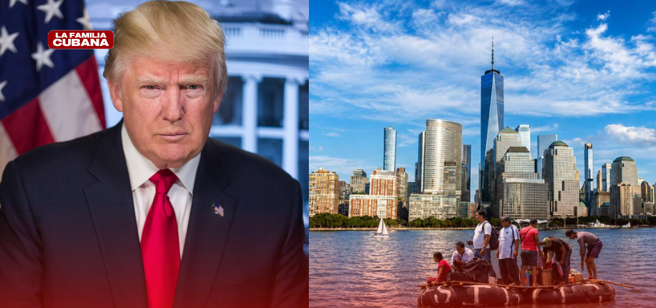 balseros en un new york comunista y trump