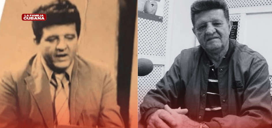 Angel miguel alea casadeval, locutor y profesor de radio, una foto joven y otra con mayor edad.