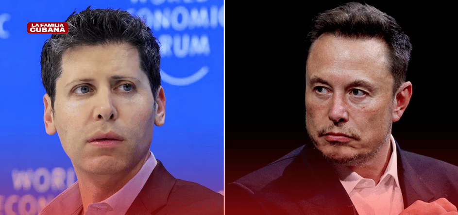 Sam Altman (izquierda), CEO de OpenAI, y Elon Musk.