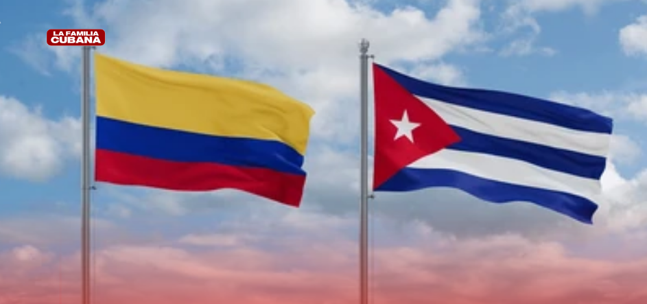 bandera cubana y colombiana