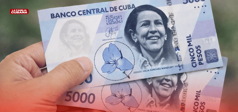 nuevos billetes de 5 mil pesos cubanos