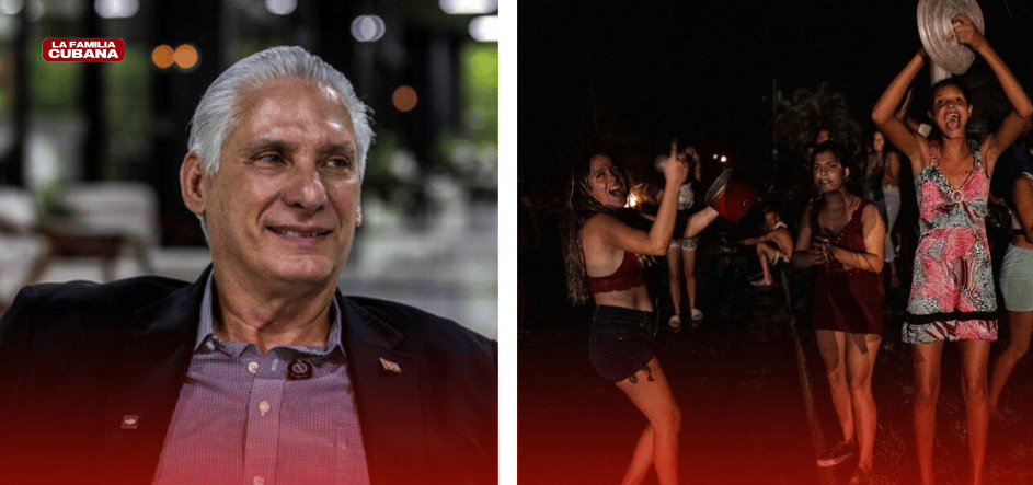 Díaz Canel en una entrevista con Folha y protestas en Cuba