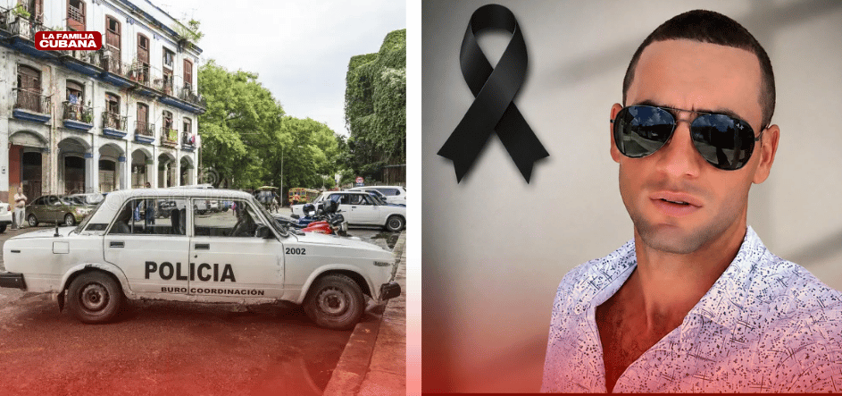auto de policía cubano y Ferrer Ortiz