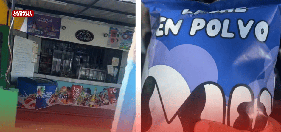 producto lácteo mexicano vendido en establecimiento cubano