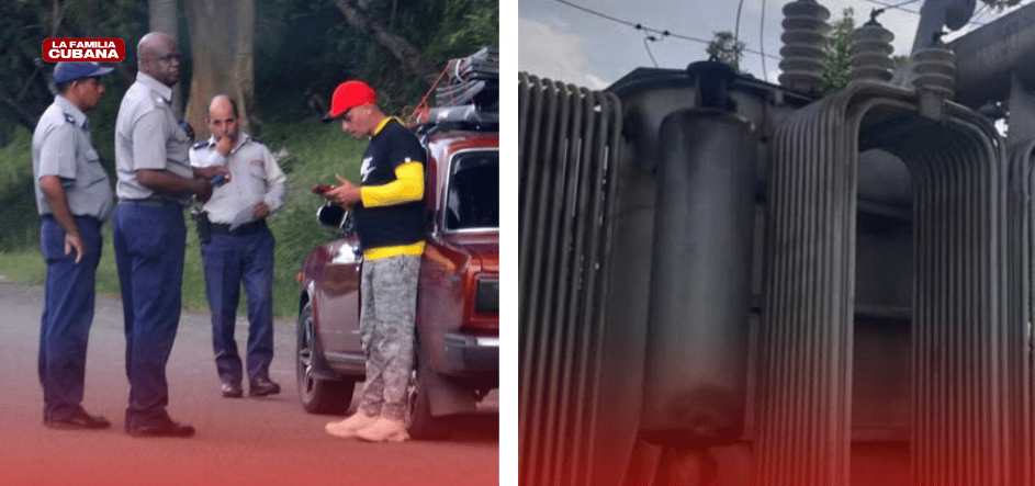 control policial en Cuba y transformadores electricos