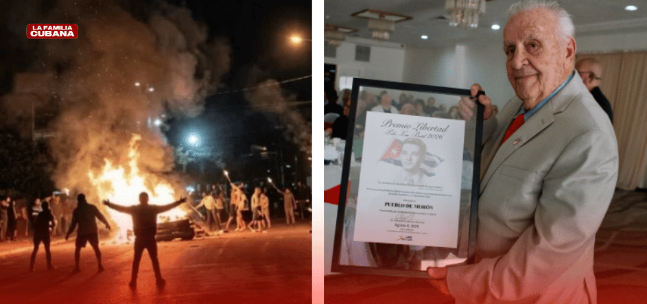 Protestas en Morón y premio recibido