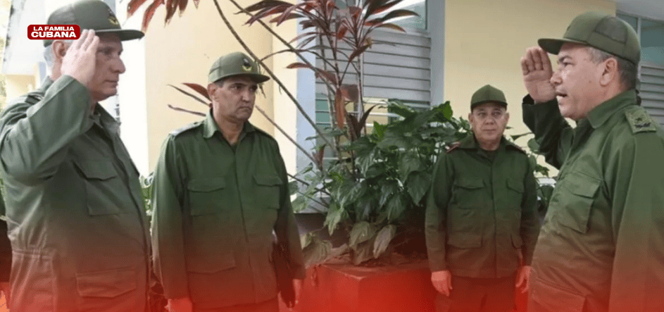 Diaz Canel recibe respaldo militar