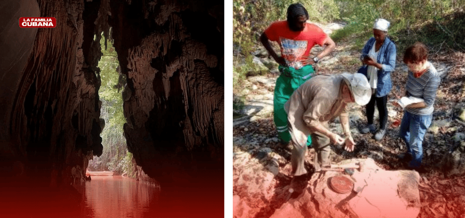 Caverna en Viñales y Reinaldo Rojas Consuegra con su equipo de trabajo