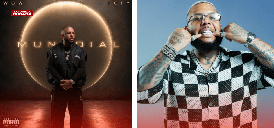 Wow Popy y la portada de su disco "Mundial"