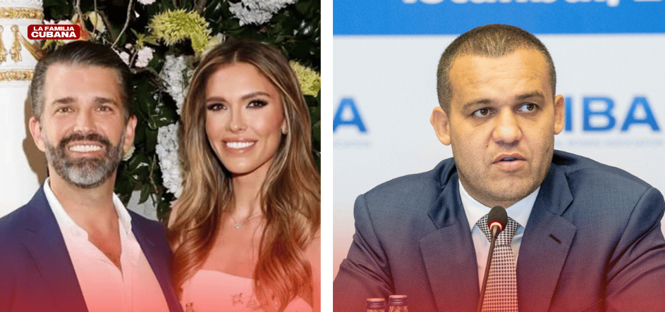 Donald Trump Jr., Bettina Anderson y Umar Kremlev