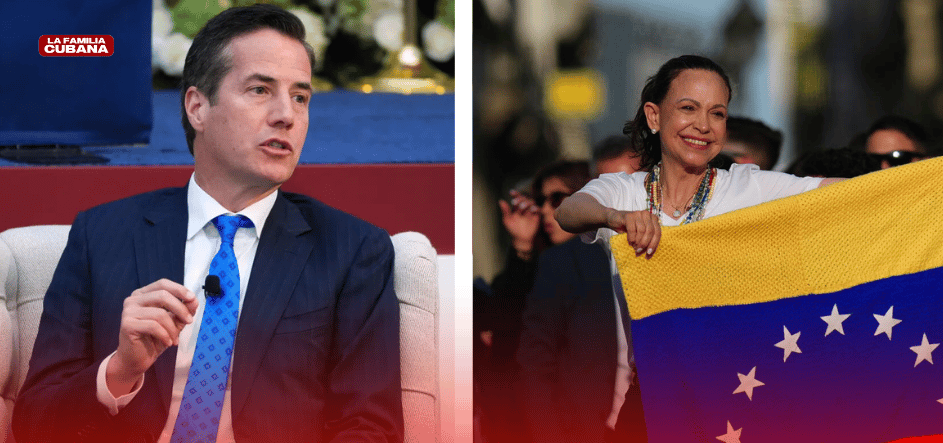 Bernie Moreno y María Corina Machado