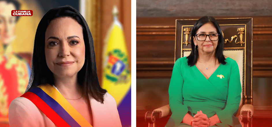 María Corina Machado y Delcy Rodríguez