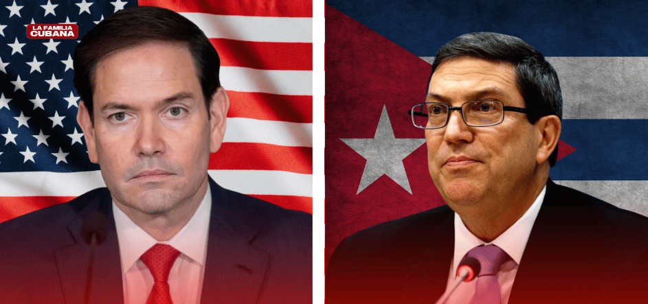 Marco Rubio y Bruno Rodriguez Parrilla