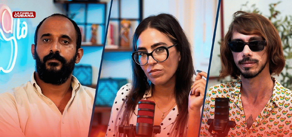 Fabio Fernández, Mariana Camejo y Maykel Vivero
