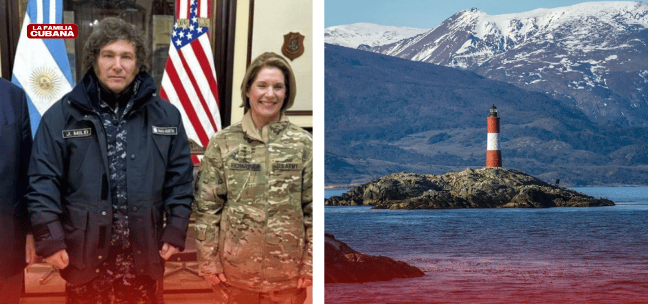 Javier Milei, Laura Richardson y faro en la Tierra del Fuego, Argentina