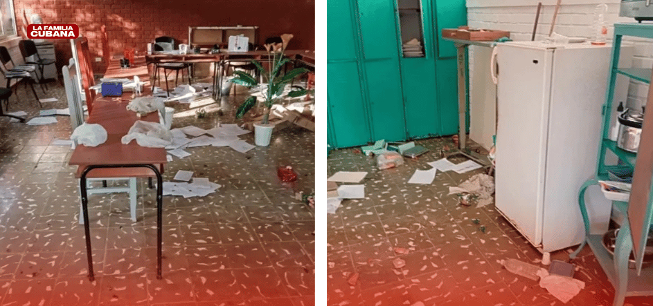 Vandalismo en escuela de enfermería en Cárdenas, Matanzas